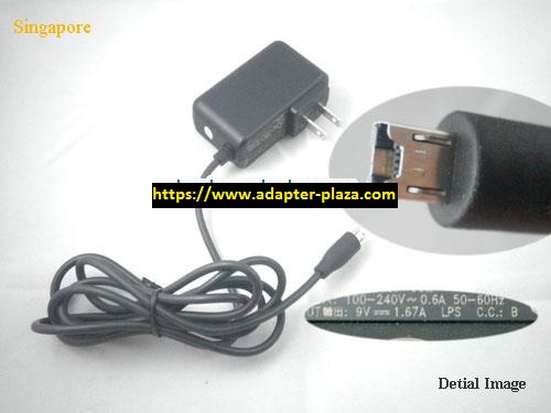 *Brand NEW* DELTA 79H00107-00M 9V 1.67A 15W AC DC ADAPTE POWER SUPPLY